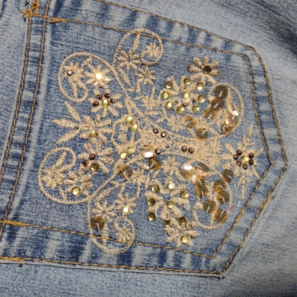 Custom Angels Flared Low Rise Jeans - Picture 10 of 16